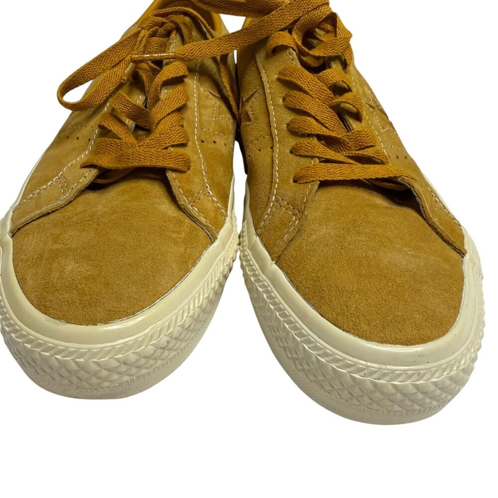 Converse Cons One Star Suede Sneaker Shoe Unisex Saffron Gold Men 9 Women 10.5 - Picture 7 of 13